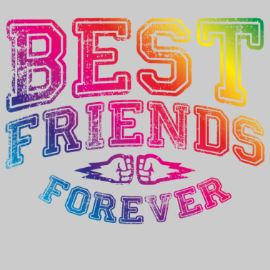 Motiv beste freunde bunt