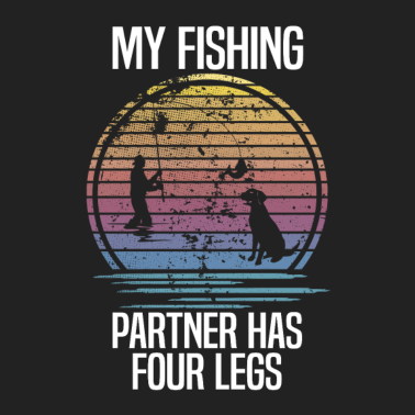 Motiv Fischen Hund Natur Freunde Angeln Geschenk