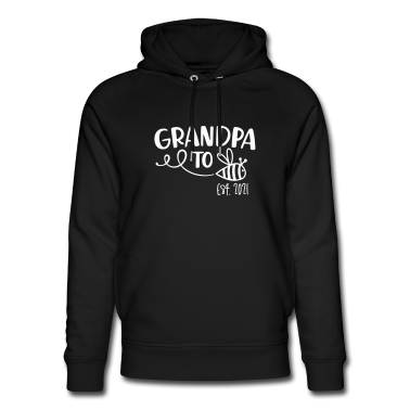 Beste Freunde Geschenke Hoodie - grandpa to be(e) est. 2021 (weiß)