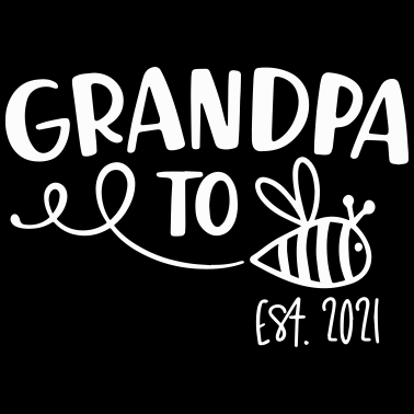 Motiv grandpa to be(e) est. 2021 (weiß)