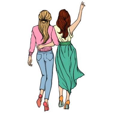 Motiv Beste Freunde Freundin