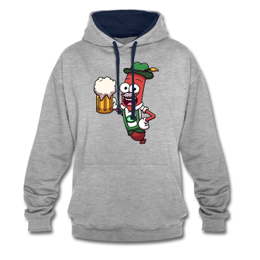 Beste Freunde Geschenke Hoodie - Oktoberfestwurst mit Bier