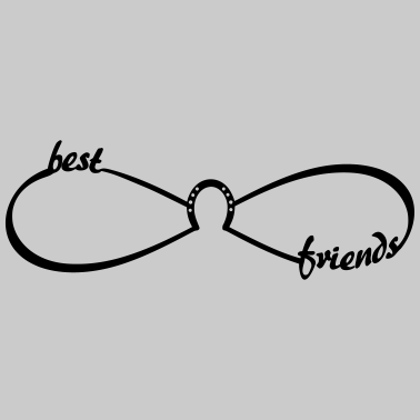Motiv best friends Pferde Infinity - beste Freunde BFF