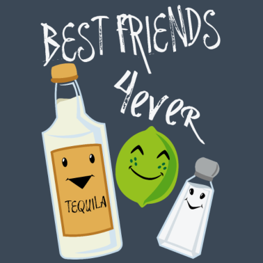 Motiv Beste Freunde Für Immer Tequila Limette Salz