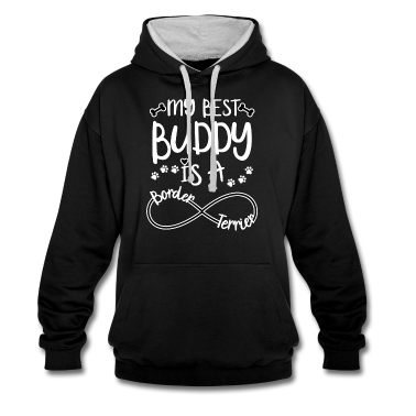 Beste Freunde Geschenke Hoodie - Mein bester Freund ist ein Border Terrier