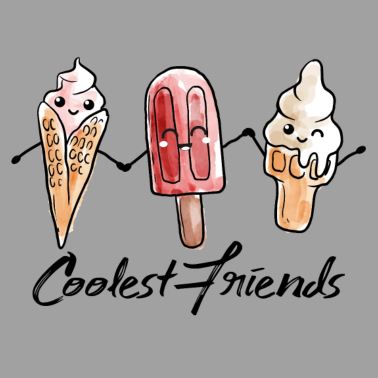 Motiv Coole Freunde - beste Freunde für immer - Geschenk