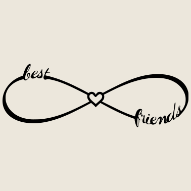 Motiv Für beste Freunde Freundinnen / Unendlichkeit