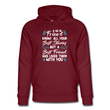 Beste Freunde Geschenke Hoodie - Freundschaft Spruch