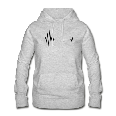 Beste Freunde Geschenke Hoodie - Dein Text Puls, Frequenz, Herzfrequenz, I love you