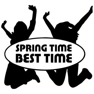 Motiv Spring Time Frühling Fun Freunde Geschenk