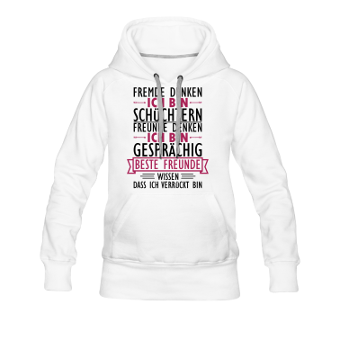 Beste Freunde Geschenke Hoodie - Meine besten Freunde wissen ich bin verrueckt