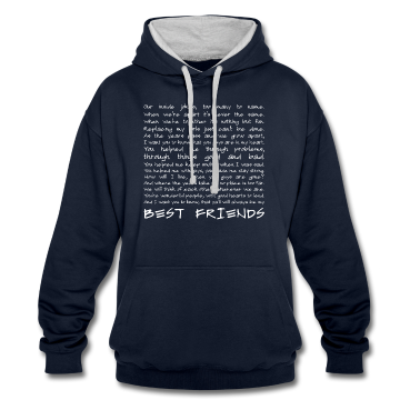 Beste Freunde Geschenke Hoodie - Best friends (dark)