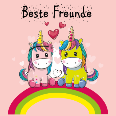 Motiv Dabbing Einhorn beste Freunde