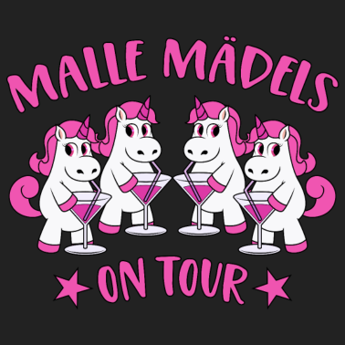 Motiv Malle Mädels On Tour Mallorca Sprüche Einhorn