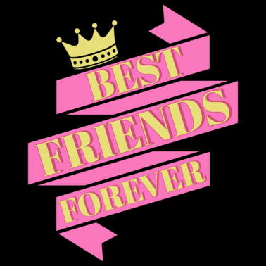 Motiv BFF Best Friends Forever - Beste Freunde Pink