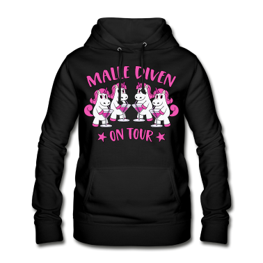 Beste Freunde Geschenke Hoodie - Malle Diven On Tour Mallorca Sprüche Einhorn Party
