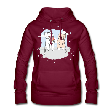 Beste Freunde Geschenke Hoodie - Katzen Freunde / Beste Freunde