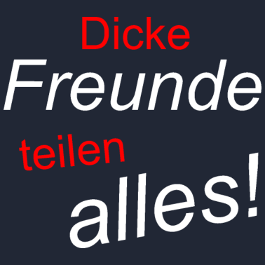 Motiv Best Friends - Dicke Freunde - Aller beste Freunde