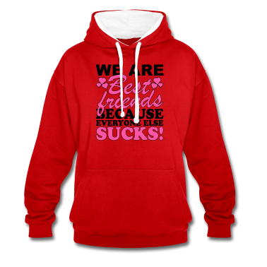 Beste Freunde Geschenke Hoodie - Wir sind beste Freunde, weil alle anderen sind