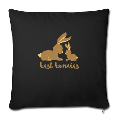 Beste Freunde Geschenke Kissenbezug - Best Bunnies - beste Freunde