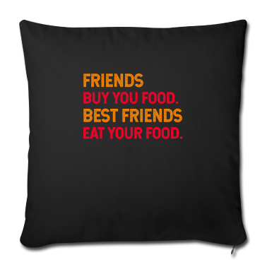 Beste Freunde Geschenke Kissenbezug - freunde, beste freunde, beste, freundschaft essen