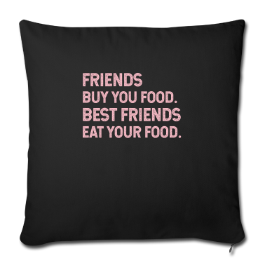 Beste Freunde Geschenke Kissenbezug - freunde, beste freunde, beste, freundschaft essen