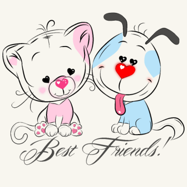 Motiv Beste Freunde!