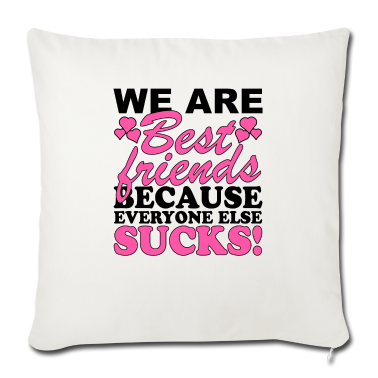 Beste Freunde Geschenke Kissenbezug - Wir sind beste Freunde, weil alle anderen sind