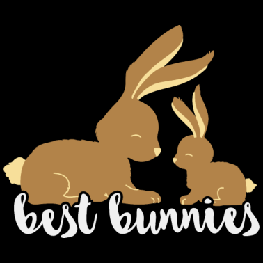 Motiv Best Bunnies - beste Freunde
