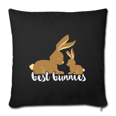 Beste Freunde Geschenke Kissenbezug - Best Bunnies - beste Freunde