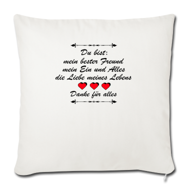 Beste Freunde Geschenke Kissenbezug - Du bist mein bester Freund mein Ein und Alles