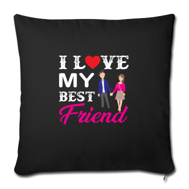 Beste Freunde Geschenke Kissenbezug - Freundschaft, Beste Freunde, Freund, Freundin