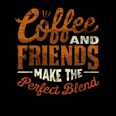 Motiv Beste Freunde und Kaffee