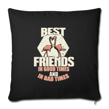 Beste Freunde Geschenke Kissenbezug - Beste Freunde Flamingo