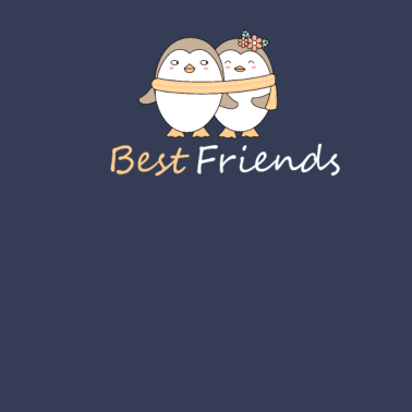 Motiv Beste Freunde Pinguine