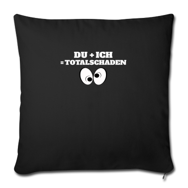 Beste Freunde Geschenke Kissenbezug - du und ich Totalschaden. Beste Freunde.