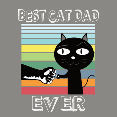Motiv Herren Best cat dad ever; bester Katzen Papa