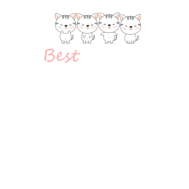 Motiv Beste Freunde Katzen