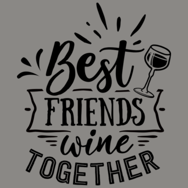 Motiv Beste Freunde Wein