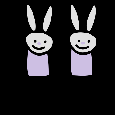 Motiv Beste Freunde Hasen