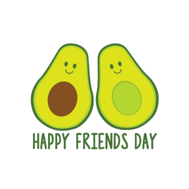Motiv Beste Freunde Avocado