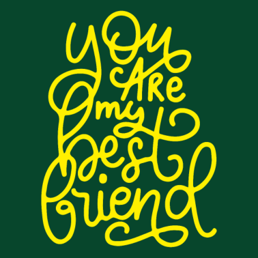 Motiv Du bist mein bester freund freundin