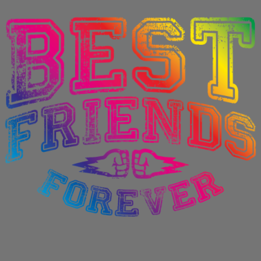 Motiv beste freunde bunt