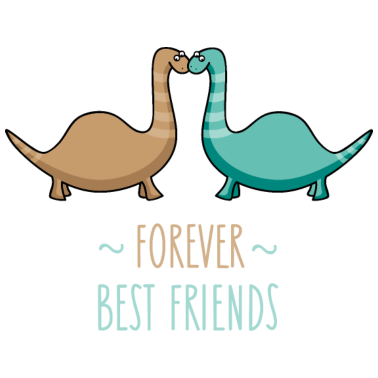 Motiv Beste Freunde Dinos