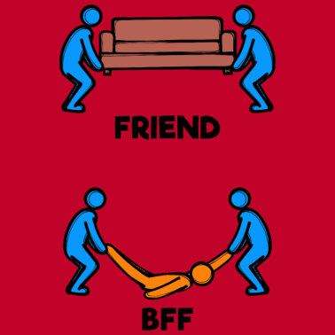 Motiv Lustig Beste Freunde