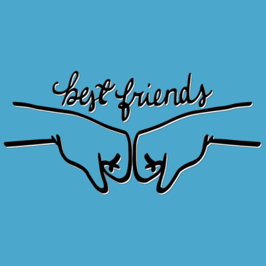 Motiv Hände beste Freunde, beste Freunde Grüße Fäuste