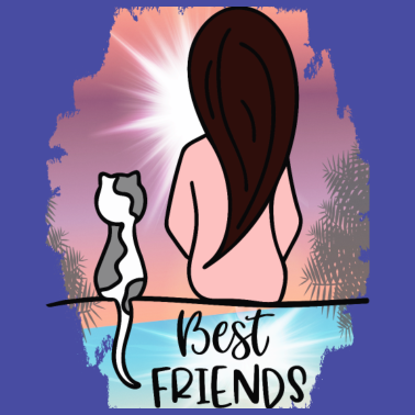 Motiv Beste Freunde - meine Katze und ich