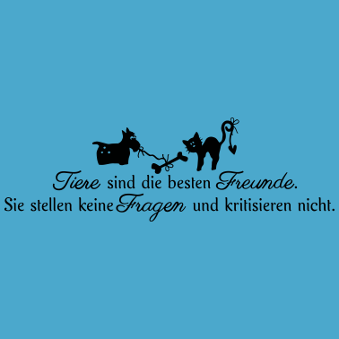 Motiv Tiere die besten Freunde