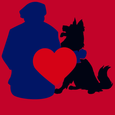 Motiv Hund Herz Beste Freunde