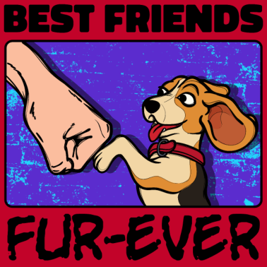 Motiv Hund Beste Freunde Spruch